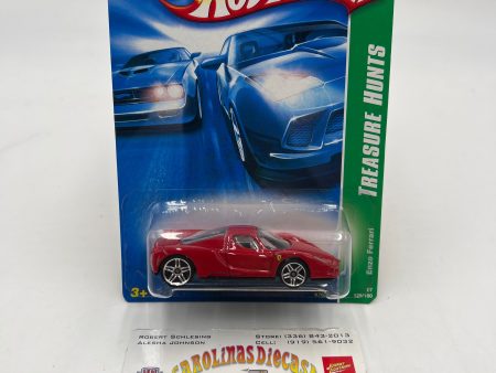 2007 Hot Wheels Treasure Hunts #129 Enzo Ferrari Red Seats W Protector For Cheap