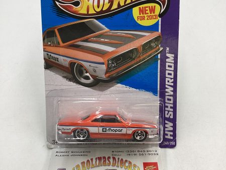 2013 Hot Wheels #240 68 Plymouth Barracuda Formula S Orange see last pic and description 42i Cheap