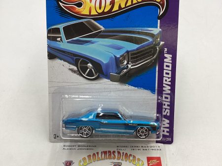 2013 Hot Wheels #239 70 Monte Carlo Blue 6C Online Hot Sale