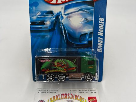 2007 Hot Wheels Hiway Hauler Dragon Wagon Green Fashion