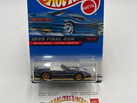 1999 Hot Wheels Final Run Series #10 Custom Corvette Blue 9A Supply