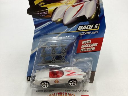 2007 Hot Wheels Speed Racer White Mach 5 (BAD CARD) For Cheap