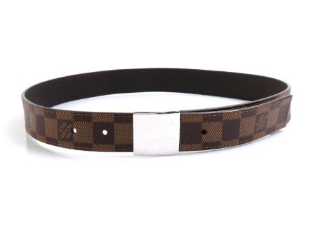 LOUIS VUITTON Belt Damier Centure Carre Canvas Ebene Unisex M6803 Online Hot Sale