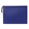 LOUIS VUITTON Bag Taiga Men s Clutch Second Pochette Voyage MM Cobalt M30575 Blue Hot on Sale