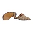 Gucci 719749 FAA0U 9768 Men s Shoes Beige & Ebony Fabric   Calf-Skin Leather GG Jarkata Sandals (GGM1744) Online