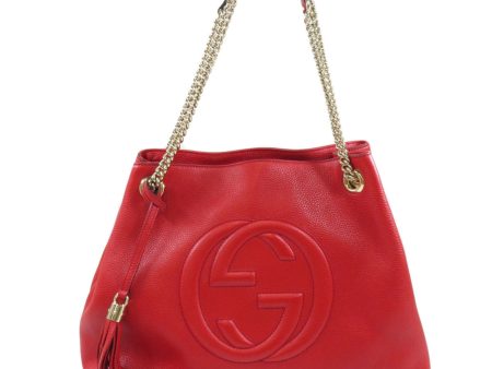 Gucci 536196 Soho Interlocking G Tote Bag Calf Ladies GUCCI Online now