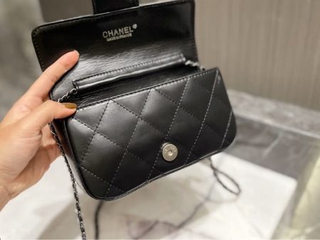 Chanel black leather crossbody on Sale