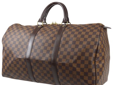 LOUIS VUITTON Keepall 50 Travel Duffle Handbag Damier N41427 78488 For Sale