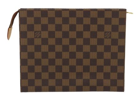 LOUIS VUITTON Damier Ebene Poche Toilette 26 Pouch N47543 LV Auth am2487g Online