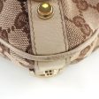 Gucci 131326 GG Canvas x Leather Beige Women s Shoulder Bag Sale