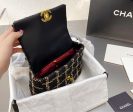 Black gold woman shoulder Chanel  handbag Discount