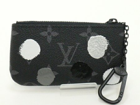 LOUIS VUITTON Yayoi Kusama Collaboration Coin Case Key Pouch Black Dot Pattern Discount