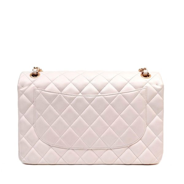 Chanel Light Beige Lambskin Jumbo Classic w  Rose Gold Hardware Hot on Sale