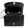 Chanel Black Lambskin Real Princess Diana Classic Medium with Gold Hardware Supply