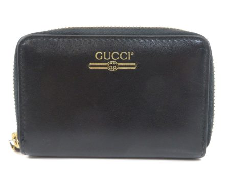 Gucci 547597 logo card case leather unisex Discount