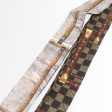 LOUIS VUITTON Bando Scarf Silk Black Gray LV Auth am2335s Online