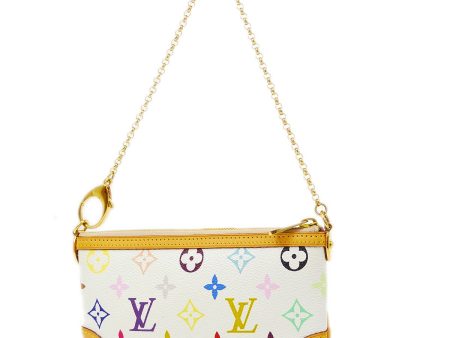 LOUIS VUITTON★ 2013 POCHETTE MILLA MM MONOGRAM MULTICOLOR M60096 81097 Fashion