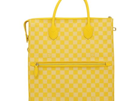 LOUIS VUITTON Damier Color Mobile 2way Shoulder Bag Yellow N41305 LV Auth 27711A For Cheap