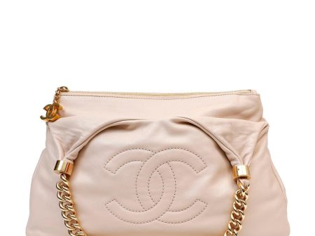 Chanel Beige Lambskin Rodeo Drive Hobo For Cheap