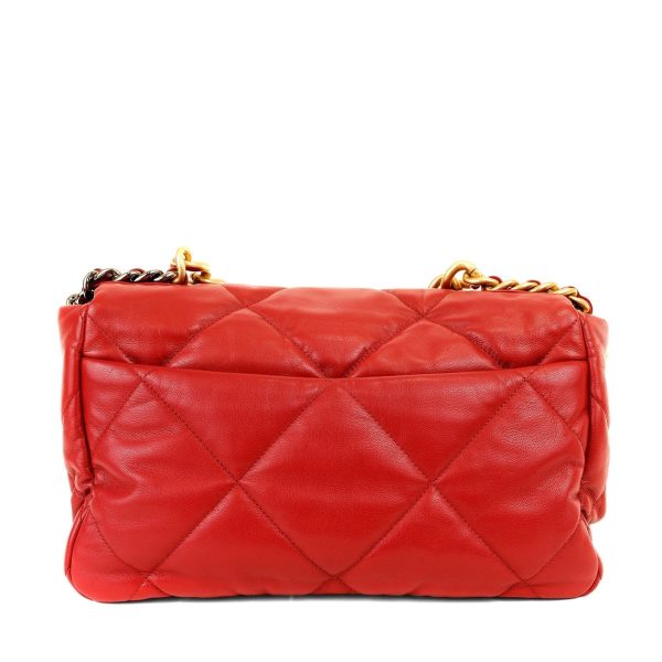 Chanel 19 Bag Red Lipstick Jumbo with Mixed Hardware Online Sale