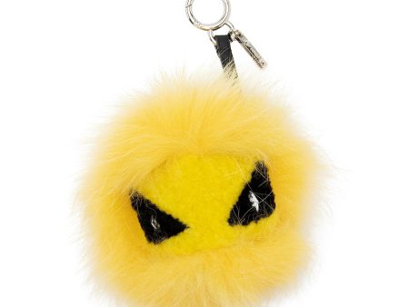 Fendi Fur Tria Eye Bag Charm For Discount