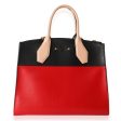 LOUIS VUITTON Rouge & Black Calfskin City Steamer MM Supply