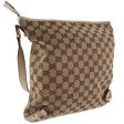 Gucci 131326 GG Canvas x Leather Beige Women s Shoulder Bag Sale