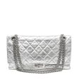 Chanel Metallic Silver Maxi Classic Reissue 2.55 Online