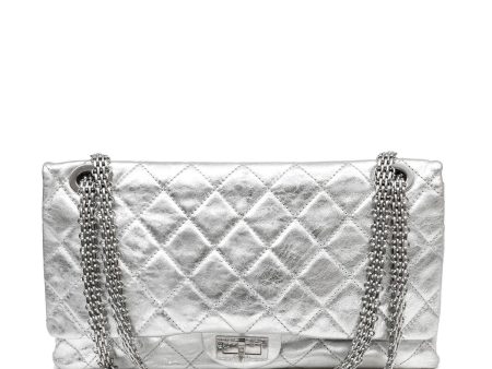 Chanel Metallic Silver Maxi Classic Reissue 2.55 Online