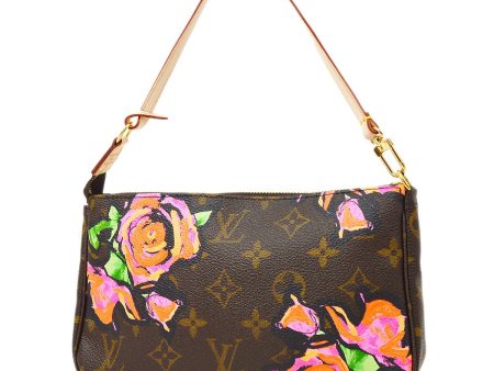 LOUIS VUITTON★ 2009 POCHETTE ACCESSOIRES MONOGRAM ROSE M48615 32849 Fashion