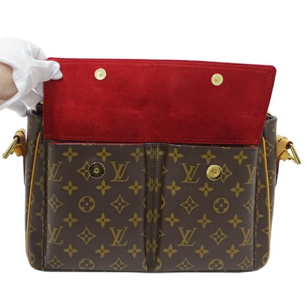 LOUIS VUITTON Bag Monogram Women s Shoulder Vivacite GM Brown 51163 For Cheap