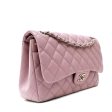 Chanel Lavender Lambskin Jumbo Classic Flap Hot on Sale