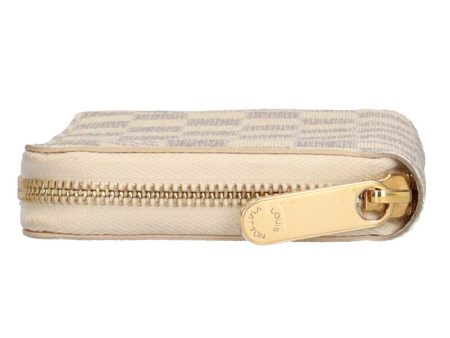 LOUIS VUITTON Zippy Damier Azur Long Wallet Canvas Women s Discount