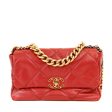 Chanel 19 Bag Red Lipstick Jumbo with Mixed Hardware Online Sale