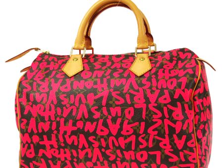 LOUIS VUITTON★ 2009 SPEEDY 30 MONOGRAM GRAFFITI M93704 66304 Online Hot Sale