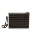 Chanel Vintage Brown Leather Box Purse Wristlet Online