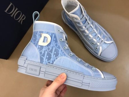 Christian Dior B23 BLUE HIGH-TOP SNEAKER on Sale