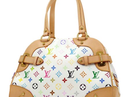 LOUIS VUITTON★ 2011 CLAUDIA HAND BAG WHITE MONOGRAM MULTI M40193 83898 Discount