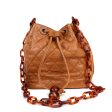 Chanel Camel Bucket Tote with Tortoiseshell Strap Discount