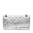 Chanel Metallic Silver Maxi Classic Reissue 2.55 Online