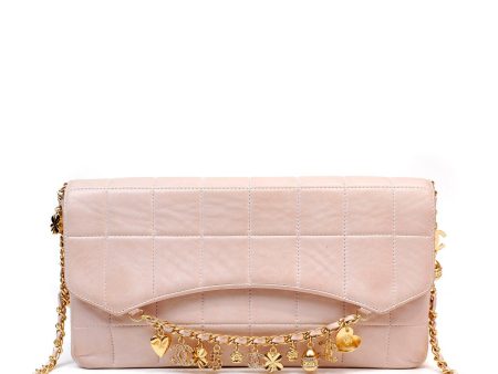 Chanel Blush Lambskin Lucky Charms Chain Flap Bag Fashion