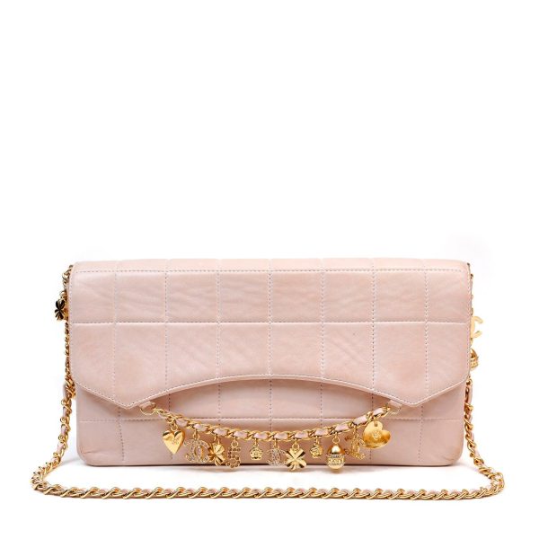 Chanel Blush Lambskin Lucky Charms Chain Flap Bag Fashion