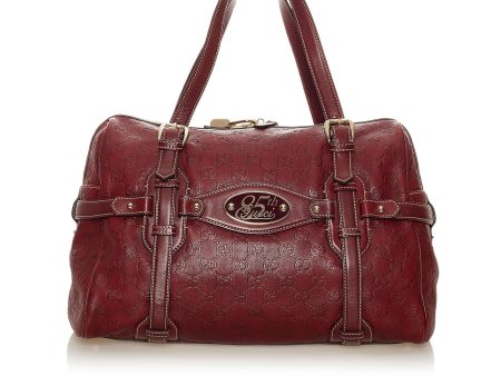 Gucci 85th Anniversary Guccissima Leather Boston Bag Sale