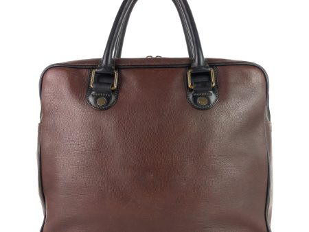 LOUIS VUITTON Utah Huron Leather Work Bag Discount