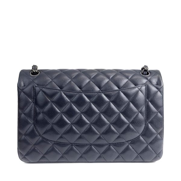 Chanel Navy Caviar Jumbo Classic Fashion