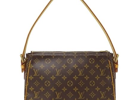 LOUIS VUITTON Bag Monogram Women s Shoulder Vivacite GM Brown 51163 For Cheap