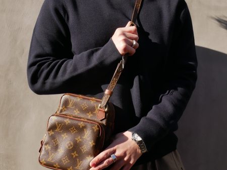 LOUIS VUITTON★ x COMME DES GARCONS 2008 SAC 2 POCHES MONOGRAM ao33951 Online Hot Sale