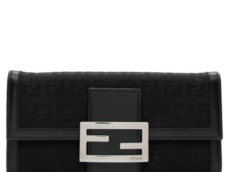 Fendi Zucchino Flap Wallet Hot on Sale