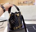 Black Chanel woman handbag For Cheap