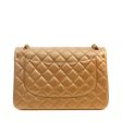 Chanel Metallic Bronze Lambskin Jumbo Classic Flap Bag Online now